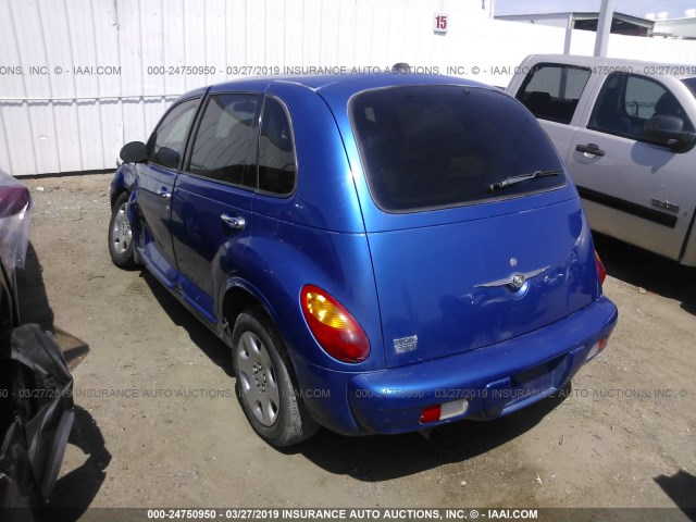 3C8FY58B85T581181 - 2005 CHRYSLER PT CRUISER TOURING BLUE photo 3