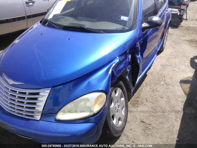 3C8FY58B85T581181 - 2005 CHRYSLER PT CRUISER TOURING BLUE photo 6