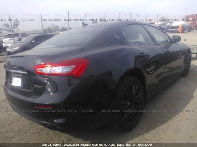 ZAM57XSA9J1296465 - 2018 MASERATI GHIBLI BLACK photo 4