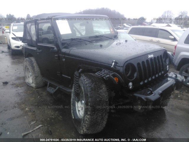 1C4AJWAG7GL112285 - 2016 JEEP WRANGLER SPORT BLACK photo 1