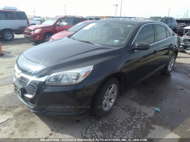 1G11B5SL6FF157520 - 2015 CHEVROLET MALIBU LS BLACK photo 2