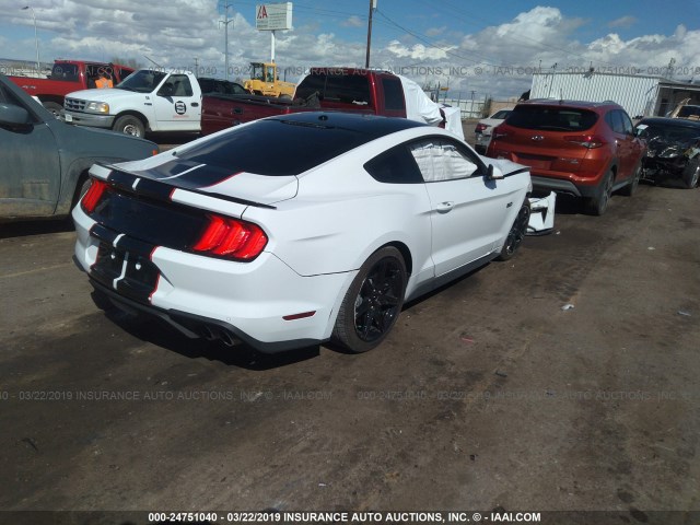 1FA6P8CF4J5180517 - 2018 FORD MUSTANG GT WHITE photo 4