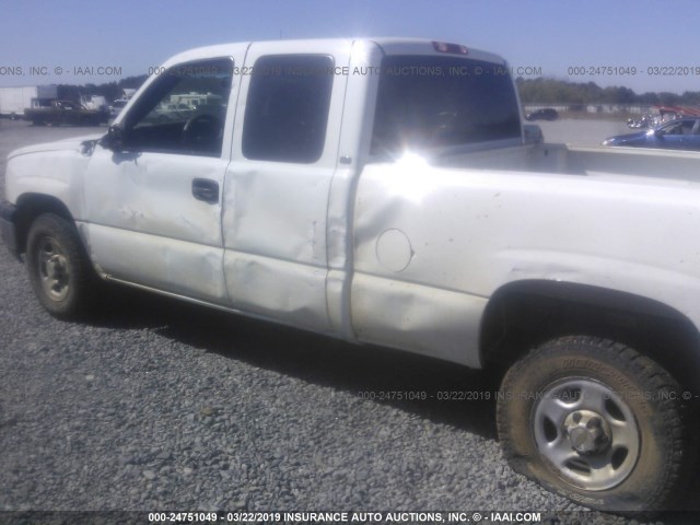 2GCEK19TX31172578 - 2003 CHEVROLET SILVERADO K1500 WHITE photo 6