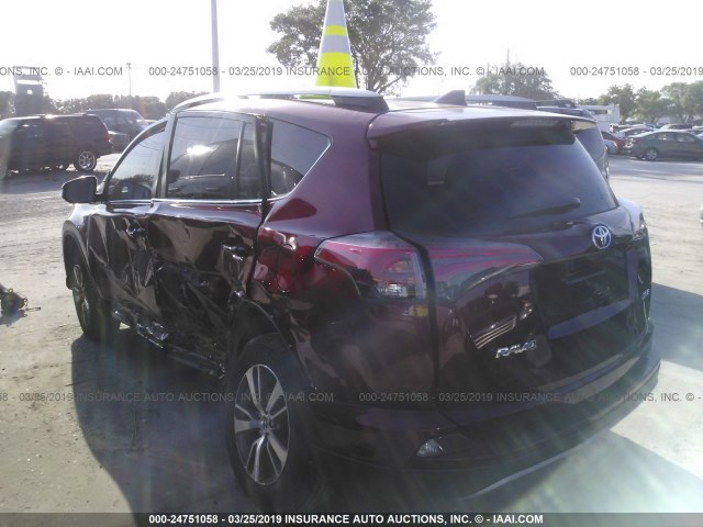 2T3WFREV6JW502672 - 2018 TOYOTA RAV4 ADVENTURE/XLE 红色 照片 3