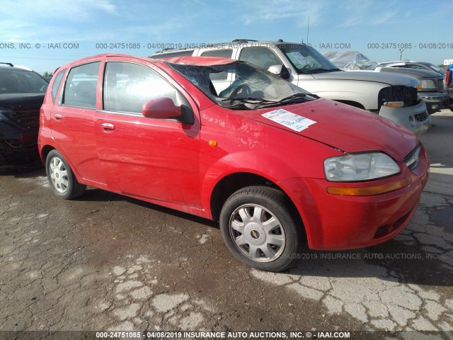 KL1TJ62614B165720 - 2004 CHEVROLET AVEO LS RED photo 1