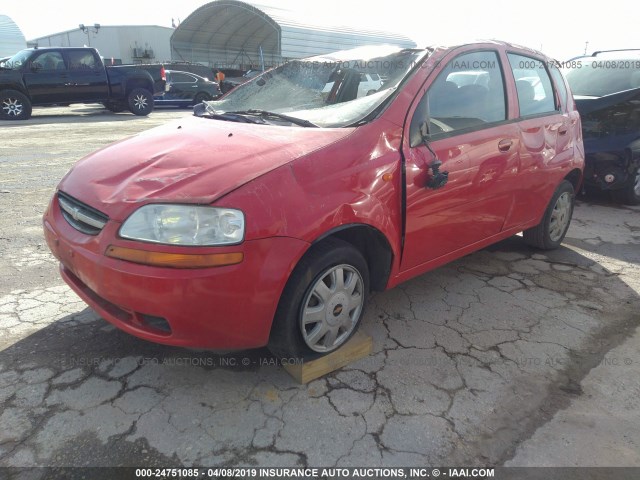 KL1TJ62614B165720 - 2004 CHEVROLET AVEO LS RED photo 2