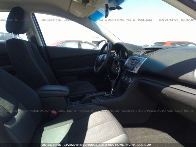 1YVHZ8BH7D5M05544 - 2013 MAZDA 6 SPORT SILVER photo 5