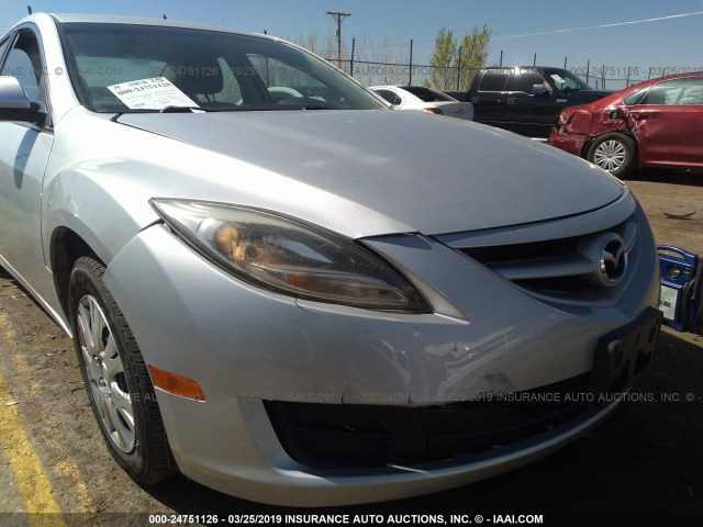 1YVHZ8BH7D5M05544 - 2013 MAZDA 6 SPORT SILVER photo 6