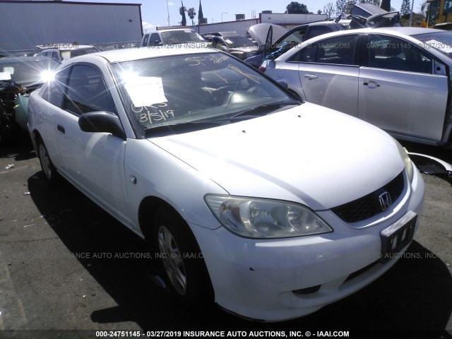 1HGEM22104L057896 - 2004 HONDA CIVIC DX VP WHITE photo 1