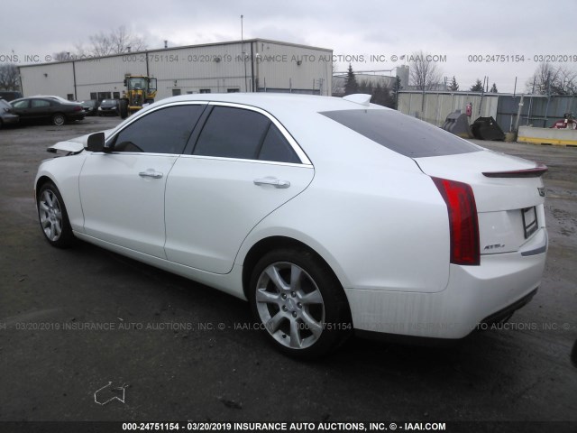 1G6AG5RX8F0136742 - 2015 CADILLAC ATS WHITE photo 3