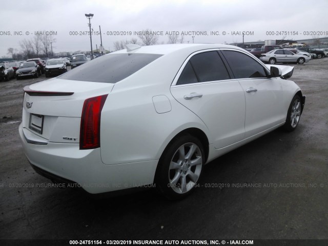 1G6AG5RX8F0136742 - 2015 CADILLAC ATS WHITE photo 4