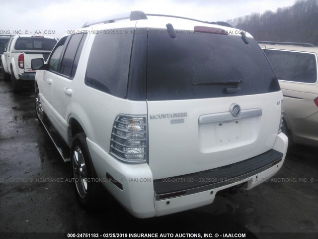 4M2EN4JE1AUJ03294 - 2010 MERCURY MOUNTAINEER PREMIER WHITE photo 3