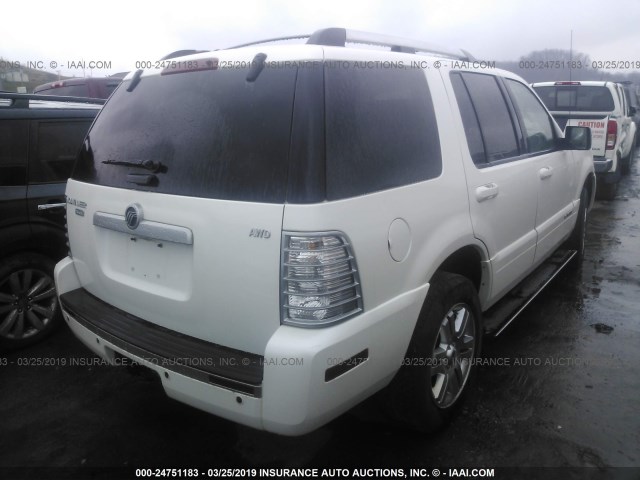 4M2EN4JE1AUJ03294 - 2010 MERCURY MOUNTAINEER PREMIER WHITE photo 4