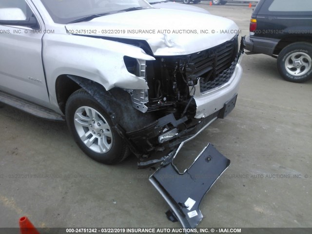 1GNSKBKC2KR283500 - 2019 CHEVROLET TAHOE K1500 LT SILVER photo 6