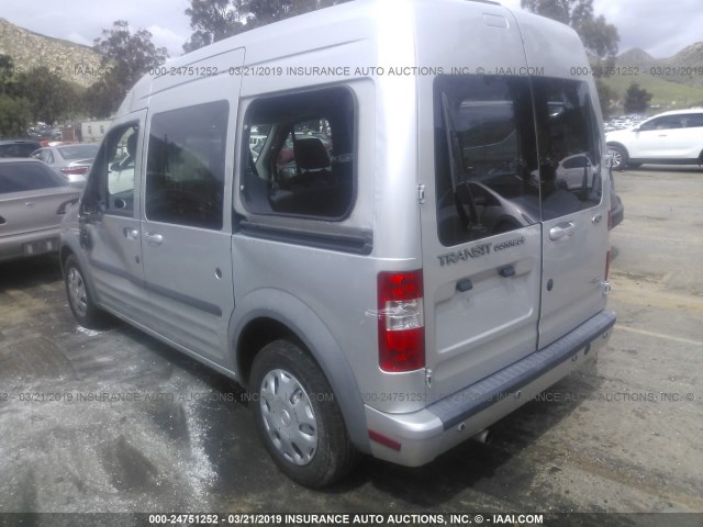 NM0KS9CN7CT124815 - 2012 FORD TRANSIT CONNECT XLT PREMIUM SILVER photo 3