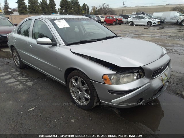 YV1RS592662542343 - 2006 VOLVO S60 2.5T SILVER photo 1