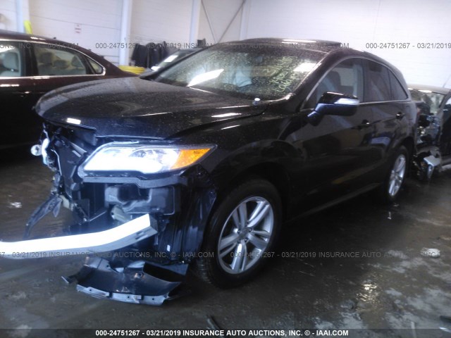 5J8TB4H33FL031152 - 2015 ACURA RDX BLACK photo 2