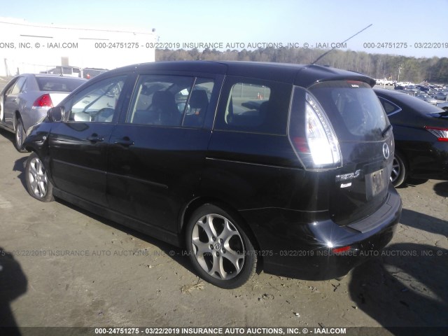 JM1CR293780325509 - 2008 MAZDA 5 BLACK photo 3