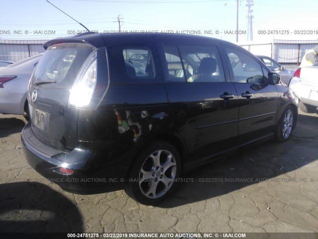 JM1CR293780325509 - 2008 MAZDA 5 BLACK photo 4