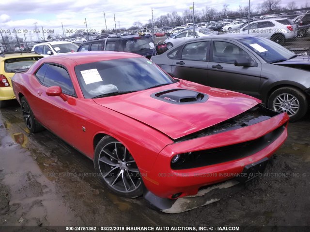 2C3CDZFJ2GH280083 - 2016 DODGE CHALLENGER R/T SCAT PACK RED photo 1