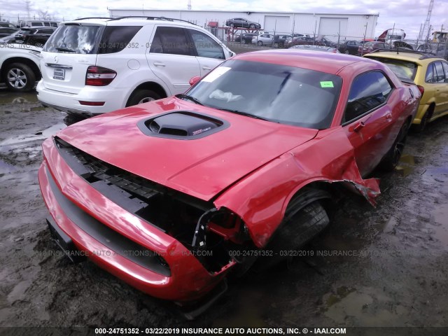 2C3CDZFJ2GH280083 - 2016 DODGE CHALLENGER R/T SCAT PACK RED photo 2