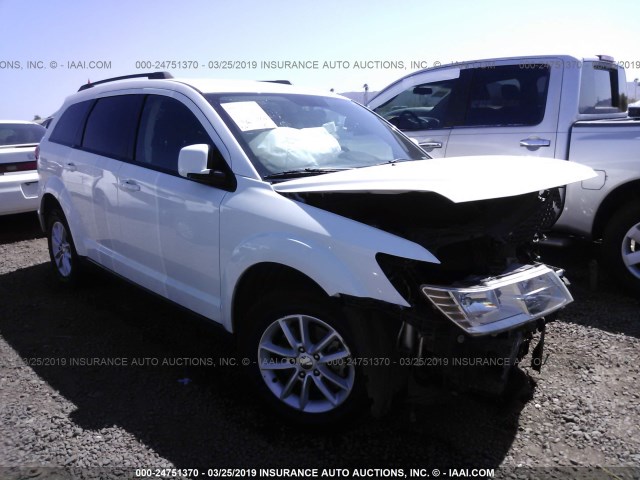 3C4PDDBG8ET297646 - 2014 DODGE JOURNEY SXT WHITE photo 1