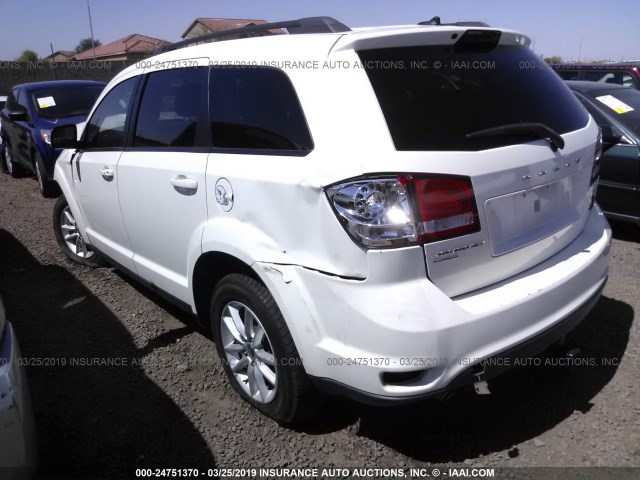 3C4PDDBG8ET297646 - 2014 DODGE JOURNEY SXT WHITE photo 3