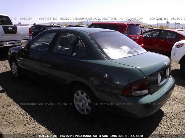 3N1CB51DX1L473899 - 2001 NISSAN SENTRA XE/GXE GREEN photo 3