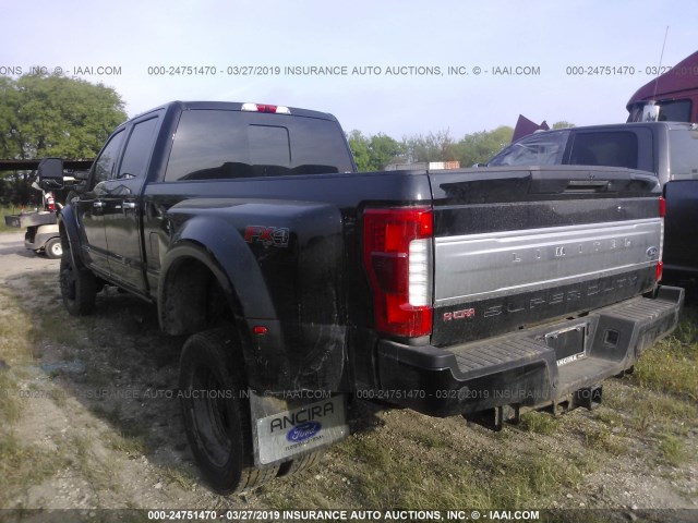 1FT8W4DT0JEC06338 - 2018 FORD F450 SUPER DUTY BLACK photo 3