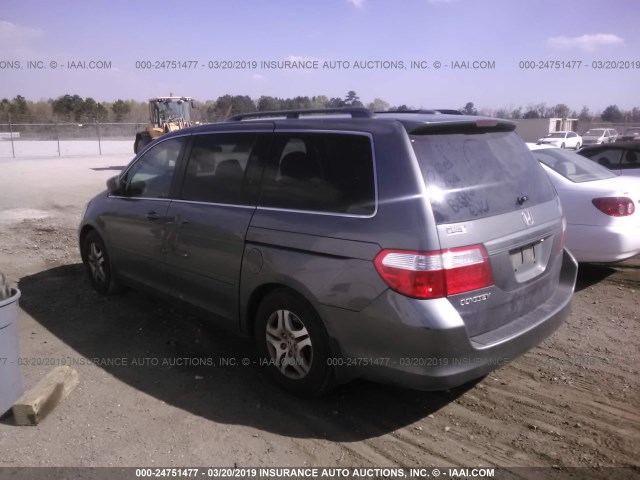 5FNRL38707B096886 - 2007 HONDA ODYSSEY EXL GRAY photo 3