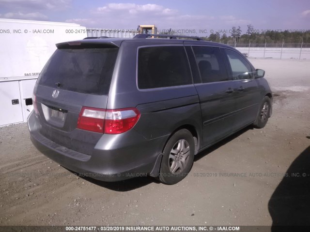 5FNRL38707B096886 - 2007 HONDA ODYSSEY EXL GRAY photo 4