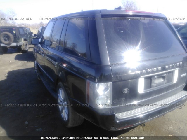 SALMH13498A276058 - 2008 LAND ROVER RANGE ROVER WESTMINSTER BLACK photo 3