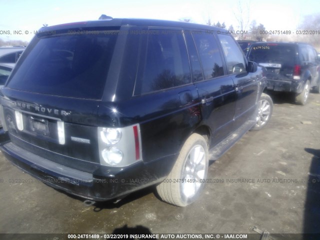 SALMH13498A276058 - 2008 LAND ROVER RANGE ROVER WESTMINSTER BLACK photo 4