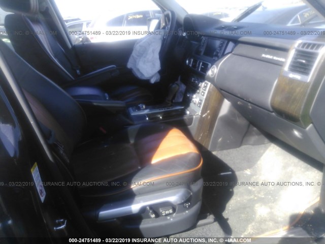 SALMH13498A276058 - 2008 LAND ROVER RANGE ROVER WESTMINSTER BLACK photo 5