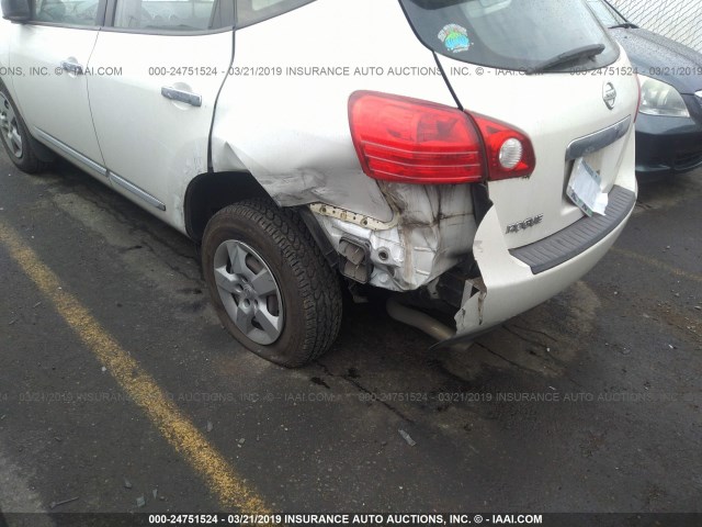 JN8AS5MT7BW159070 - 2011 NISSAN ROGUE S/SV/KROM WHITE photo 6