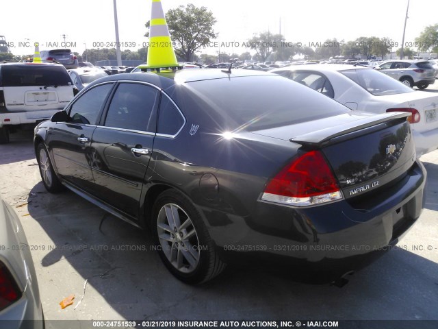 2G1WC5E39D1193303 - 2013 CHEVROLET IMPALA LTZ GRAY photo 3