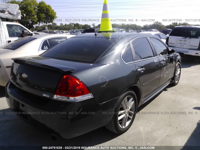 2G1WC5E39D1193303 - 2013 CHEVROLET IMPALA LTZ GRAY photo 4