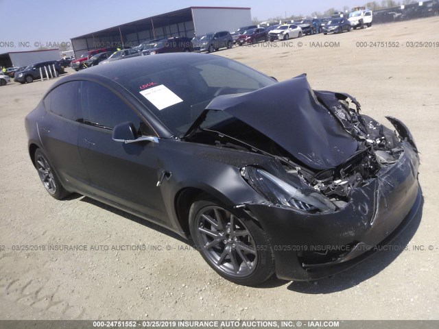 5YJ3E1EBXJF098214 - 2018 TESLA MODEL 3 BLACK photo 1