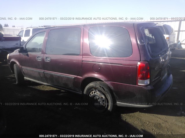 1GNDV23L86D231662 - 2006 CHEVROLET UPLANDER LS MAROON photo 3