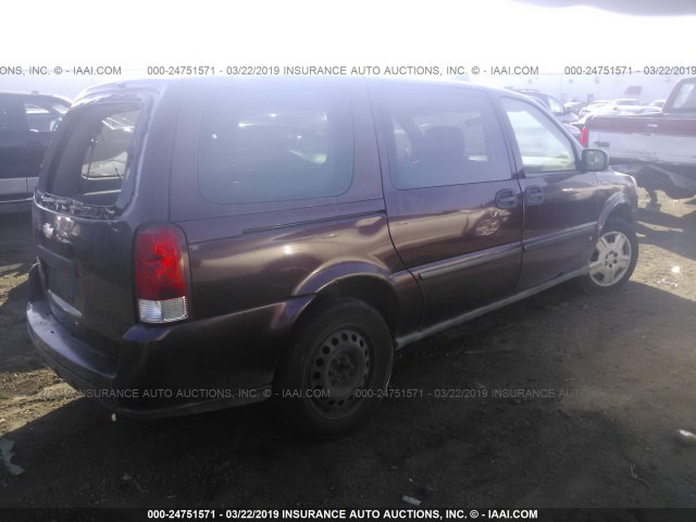 1GNDV23L86D231662 - 2006 CHEVROLET UPLANDER LS MAROON photo 4