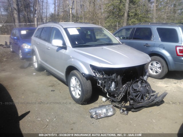 3C4PDDBG7ET108954 - 2014 DODGE JOURNEY SXT SILVER photo 1