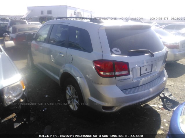 3C4PDDBG7ET108954 - 2014 DODGE JOURNEY SXT SILVER photo 3