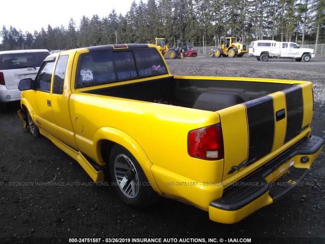 1GCCS19X338157623 - 2003 CHEVROLET S TRUCK S10 YELLOW photo 3