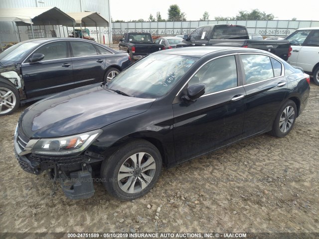 1HGCR2F57DA166065 - 2013 HONDA ACCORD SPORT BLACK photo 2