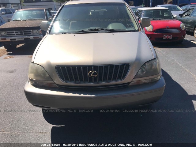 JT6GF10U8Y0076266 - 2000 LEXUS RX GOLD photo 6