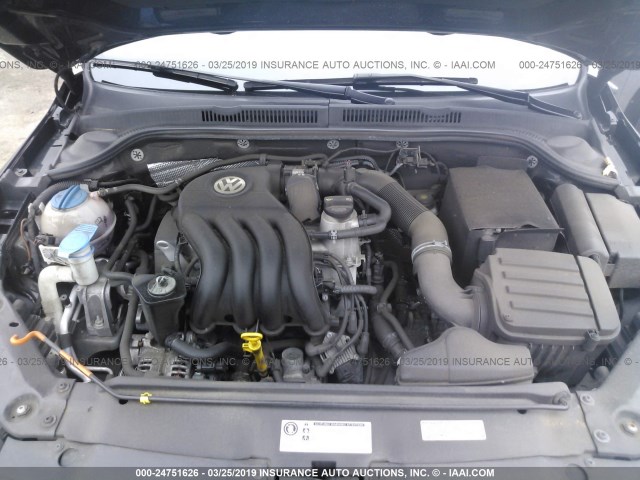 3VW2K7AJXEM331298 - 2014 VOLKSWAGEN JETTA S BLACK photo 10