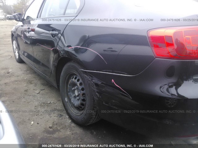 3VW2K7AJXEM331298 - 2014 VOLKSWAGEN JETTA S BLACK photo 6