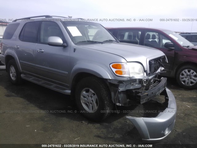 5TDBT44A94S224476 - 2004 TOYOTA SEQUOIA SR5 SILVER photo 1