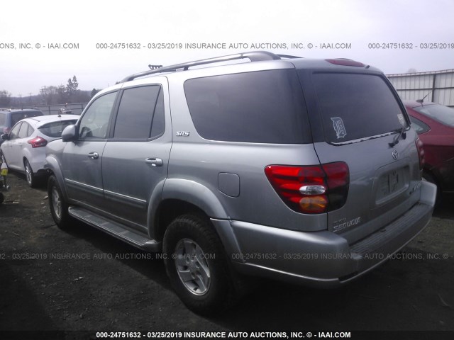 5TDBT44A94S224476 - 2004 TOYOTA SEQUOIA SR5 SILVER photo 3