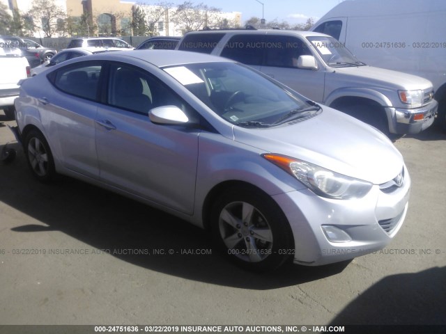 KMHDH4AE3DU653847 - 2013 HYUNDAI ELANTRA GLS/LIMITED SILVER photo 1